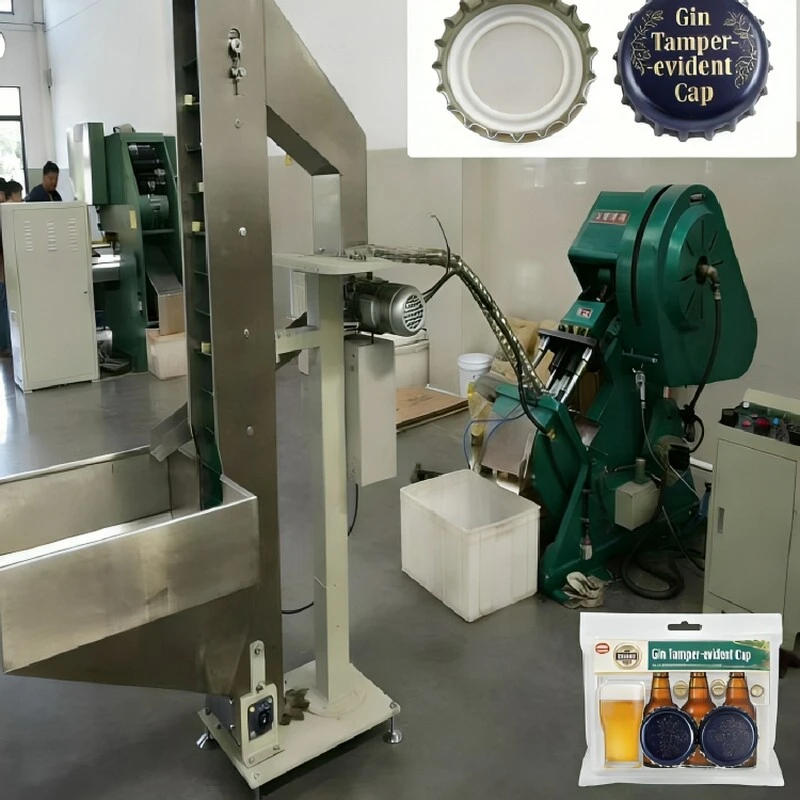 Gin Tamper-linie de producție a capacului evident
