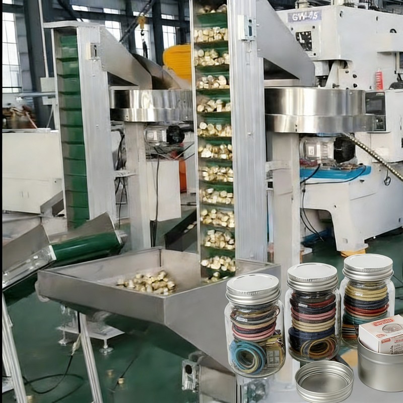 Linie de producție a capacului filetat pentru cravată de păr