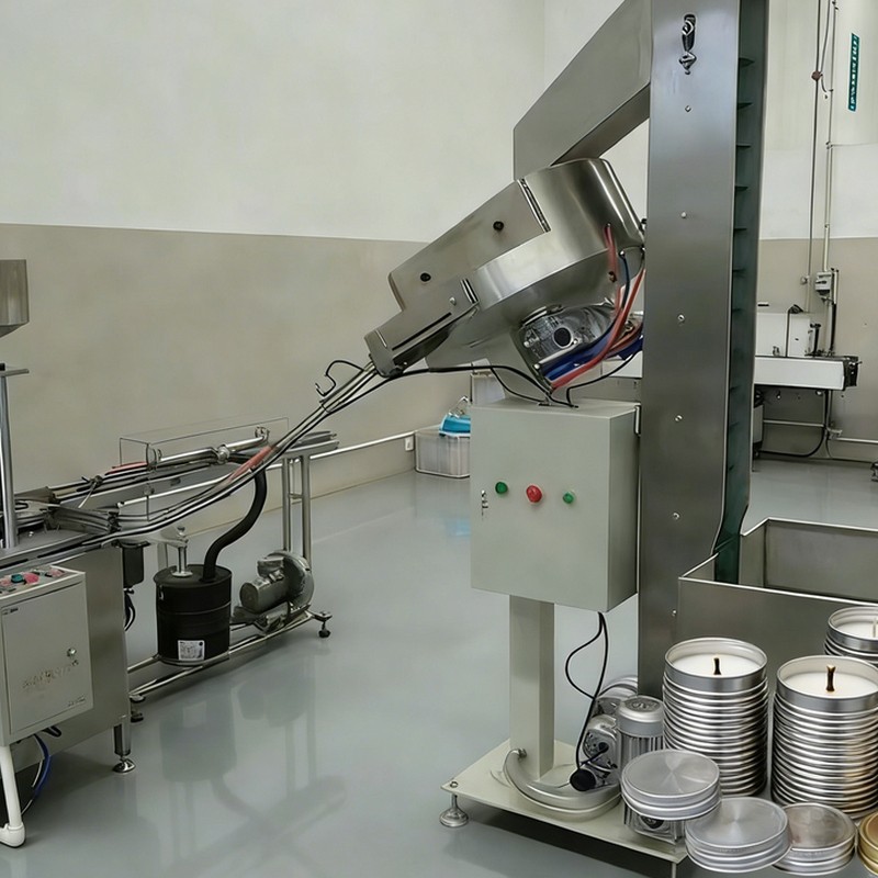 Linie de producție de capac cu filet de lumânări metalice fără plumb-