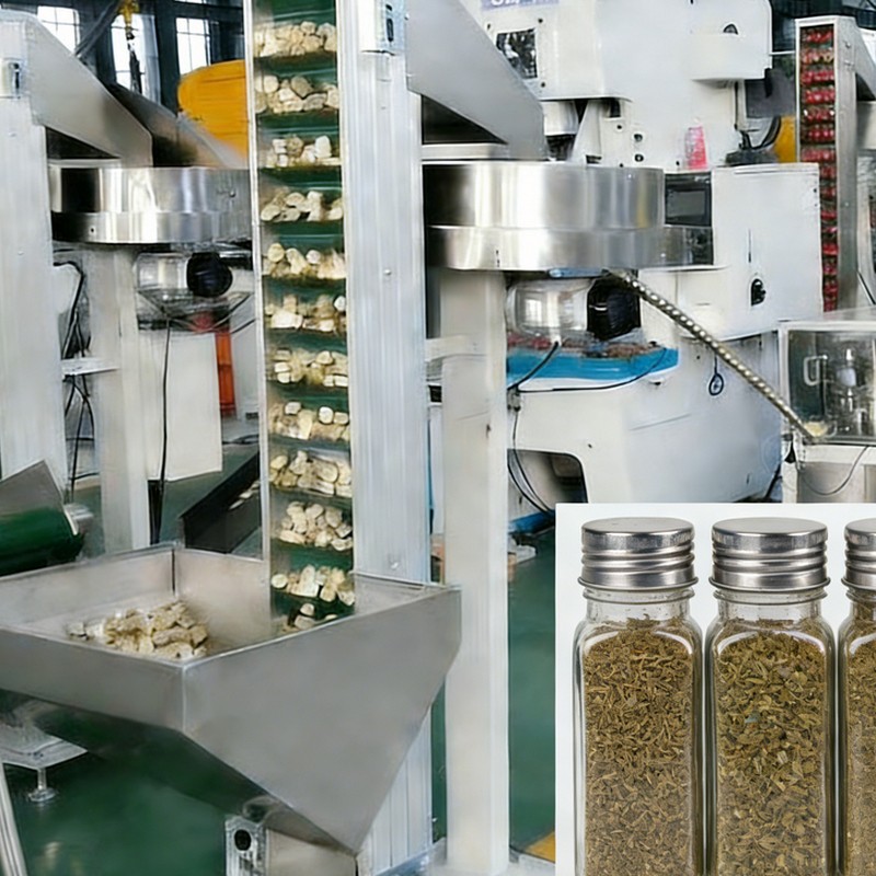 Linie de producție a capacului filetat de oregano